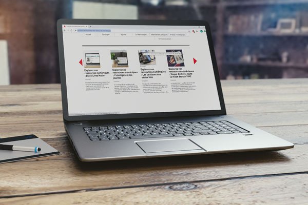 Capture d'écran du dossier "Explorez nos ressources numériques"