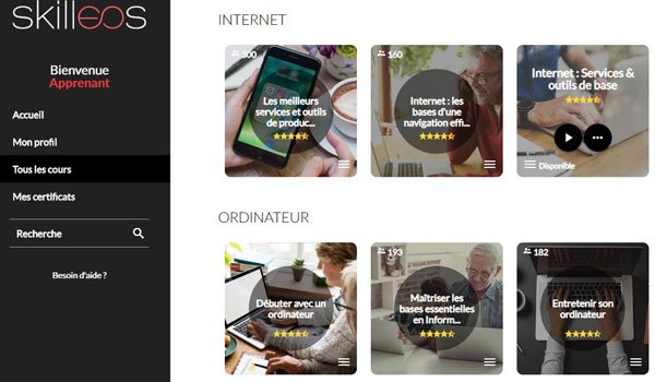 la plateforme skilleos