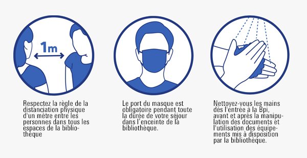 les gestes barrières à la Bpi