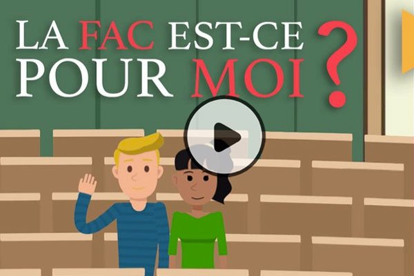 écran d'un cours en ligne sur la faculté