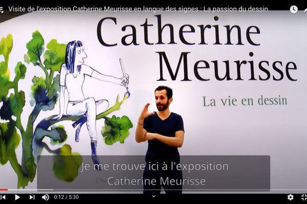 visite virtuelle en langue des signes française de l'exposition catherine Meurisse