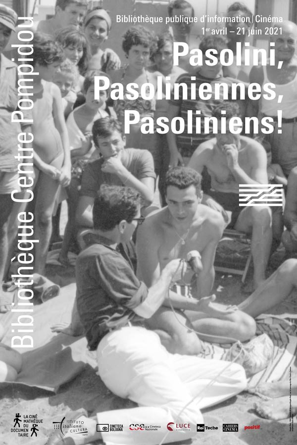 affiche du cycle Pasolini à la Cinémathèque du documentaire Bpi