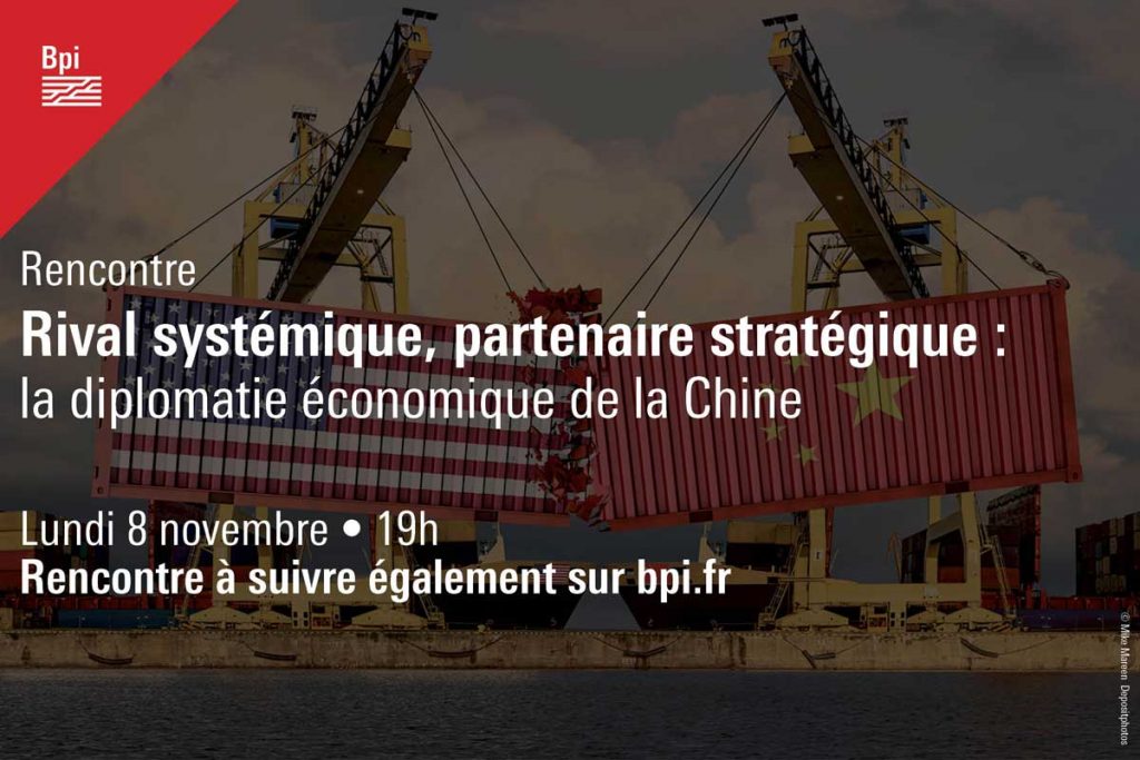 affiche de la rencontre sur la diplomatie chinoise lundi 8 novembre à 19h