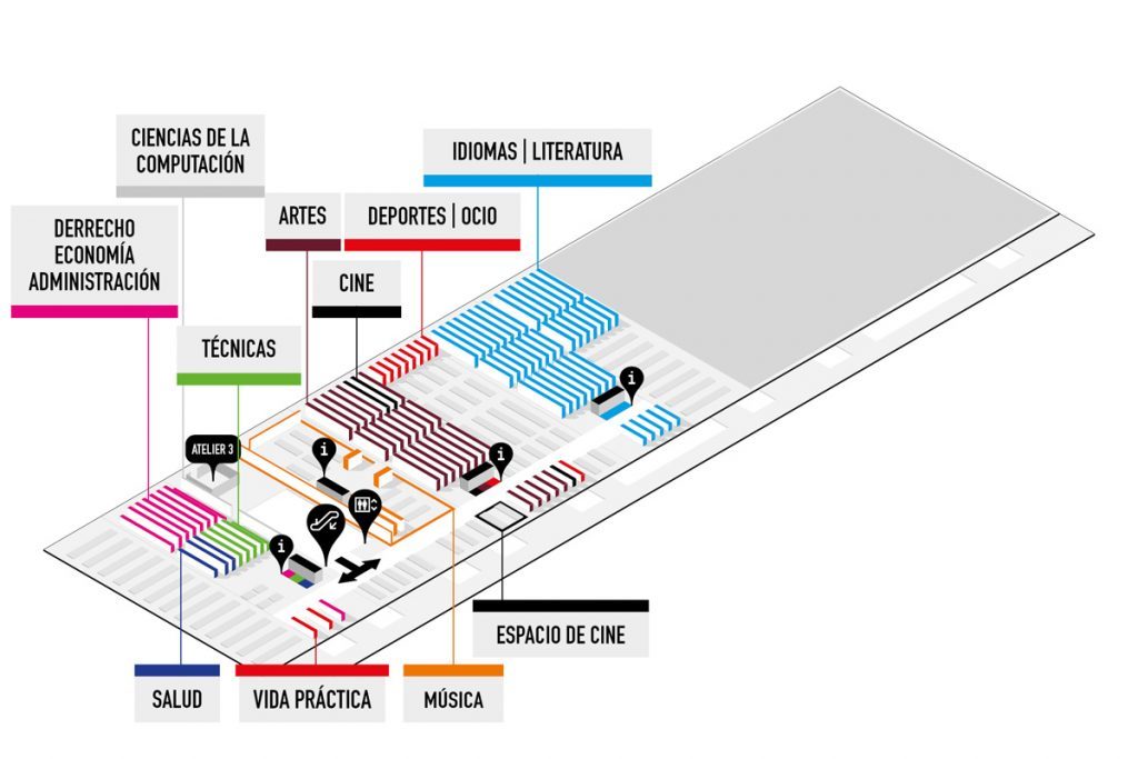 plano del nivel 3 de la biblioteca