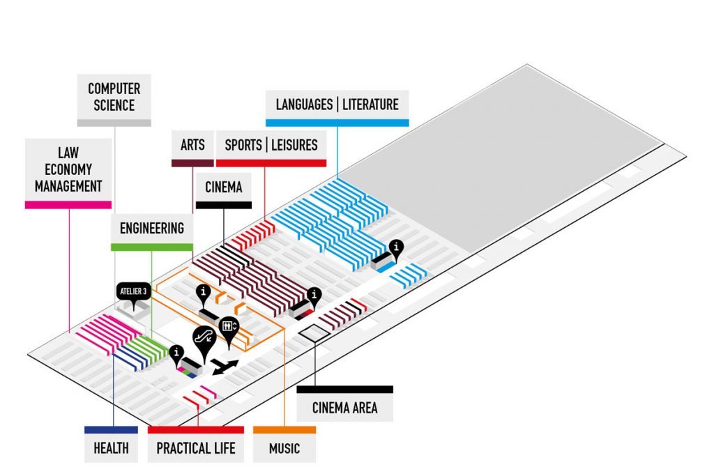 map of level 3 of the library