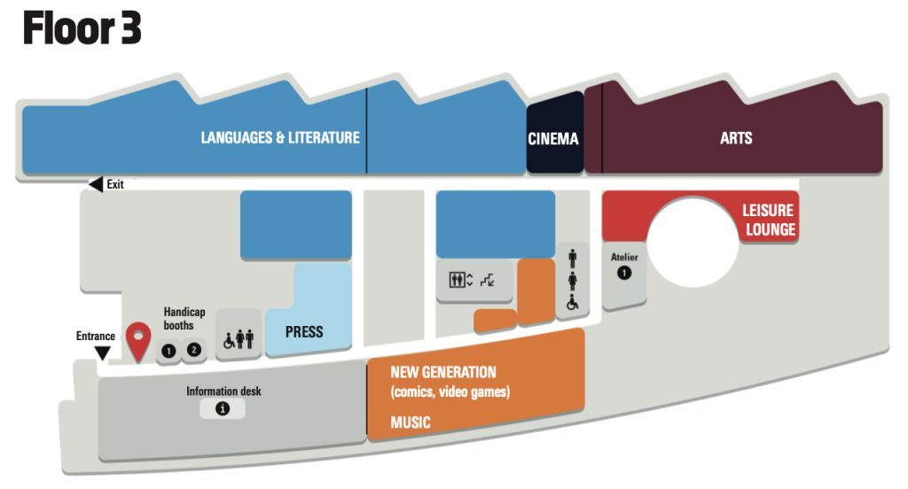 Map of the 3rd floor of the Bpi