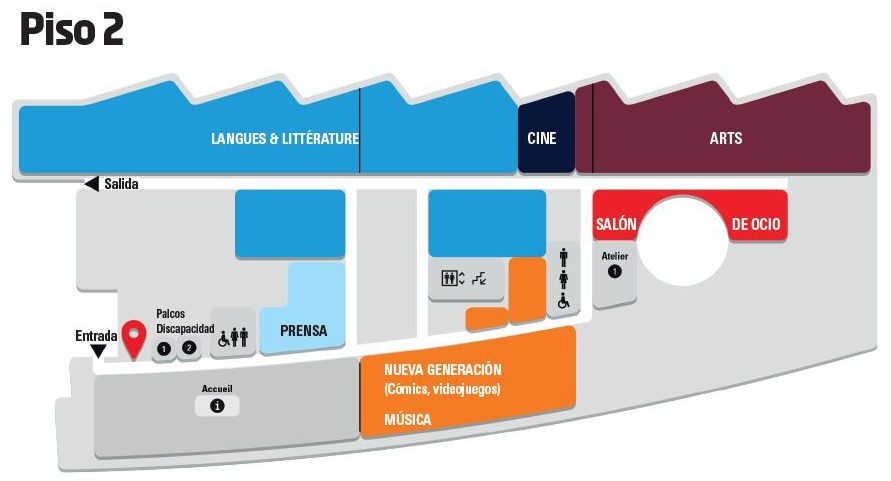Plan du 2ème étage de la Bpi