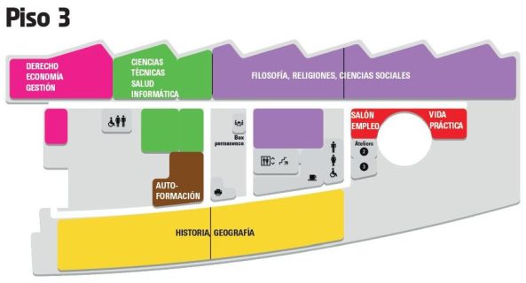 Plano de la tercera planta de la Bpi