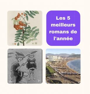 Images anciennes issues de Gallica représentant une branche avec des fruits, une petite fille et une femme en costume de bain et la plage de Biarritz