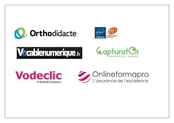 Logo des 6 éditeurs