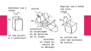 Schéma explicatif de l'origami pour camera obscura (1)