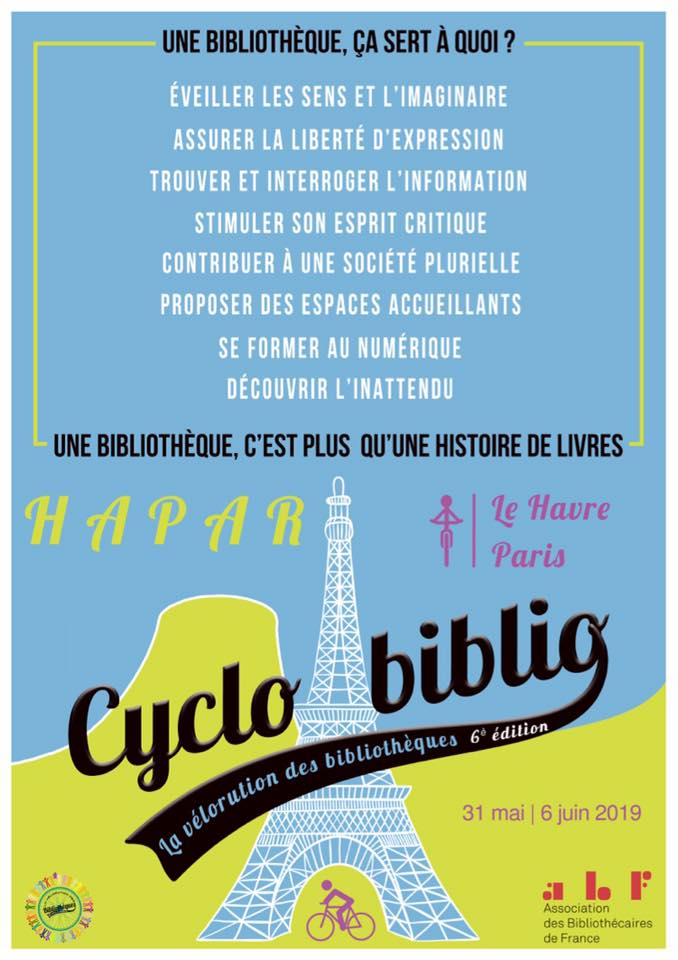 Visuel affiche cyclo-biblio Hapar
