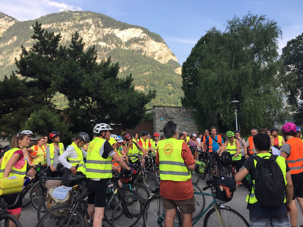 rassemblement de bibliothécaires à vélo