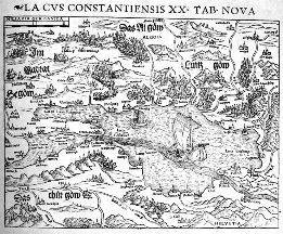 Ancienne carte du Lac de Constance