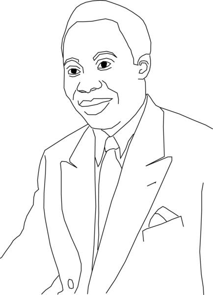 Portrait de l'homme politique Barthélemy Boganda