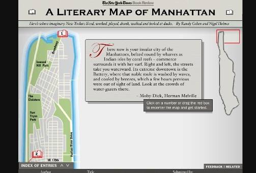 carte interactive de New York