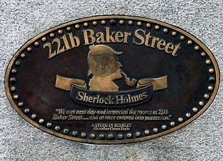 plaque du 221b Baker street