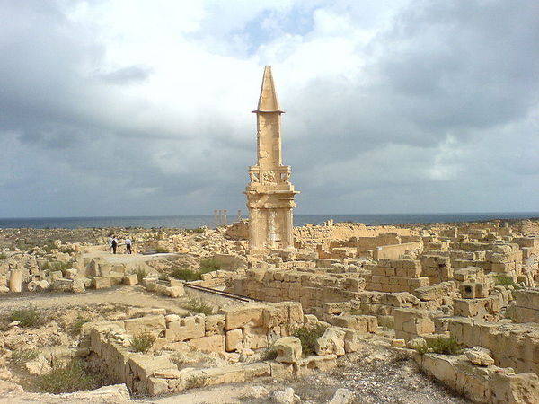 vue sur le mausolée de Bès, en Libye