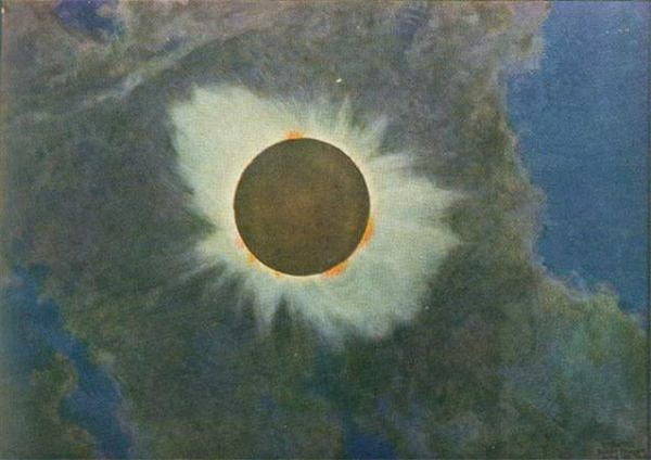Tableau d'une éclipse par HR Butler