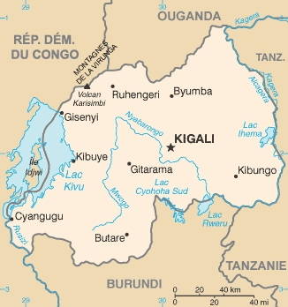 carte du rwanda