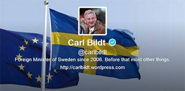 Carl Bildt sur le net