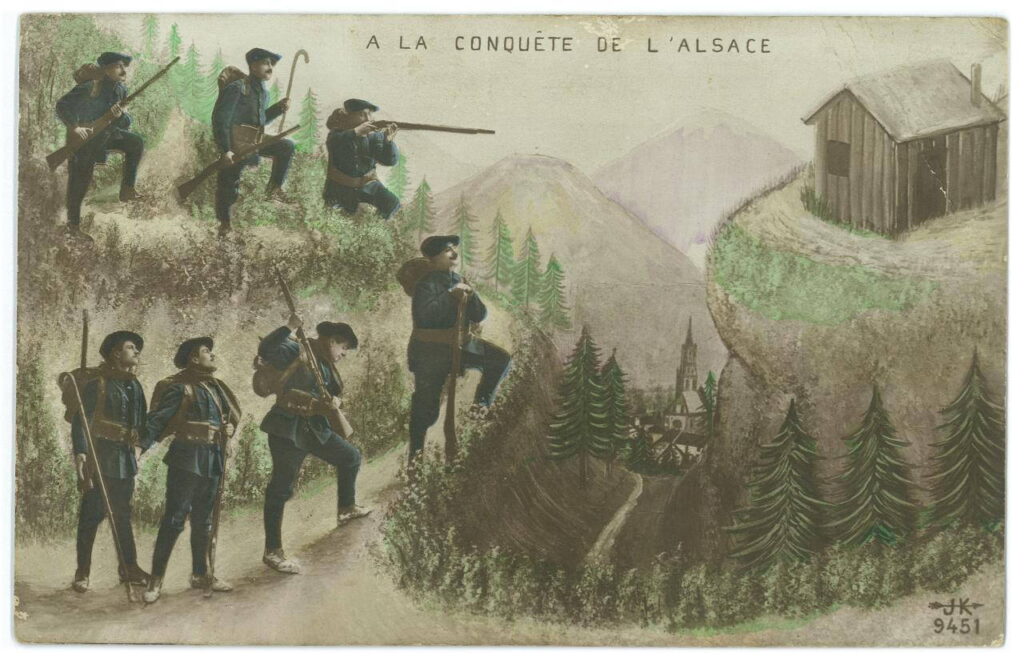 Soldats en position dans la montagne