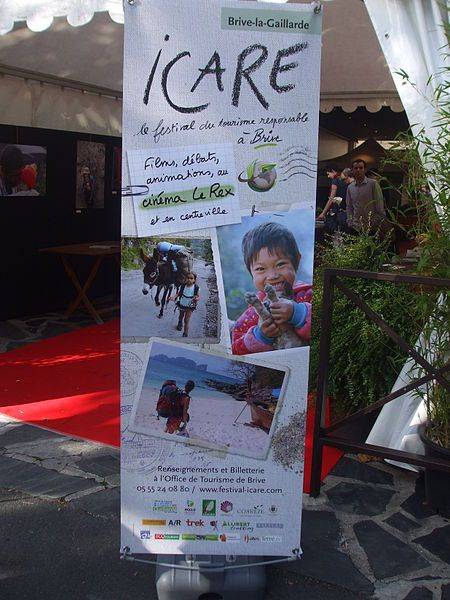 Affiche du festival ICARE sur le tourisme responsable