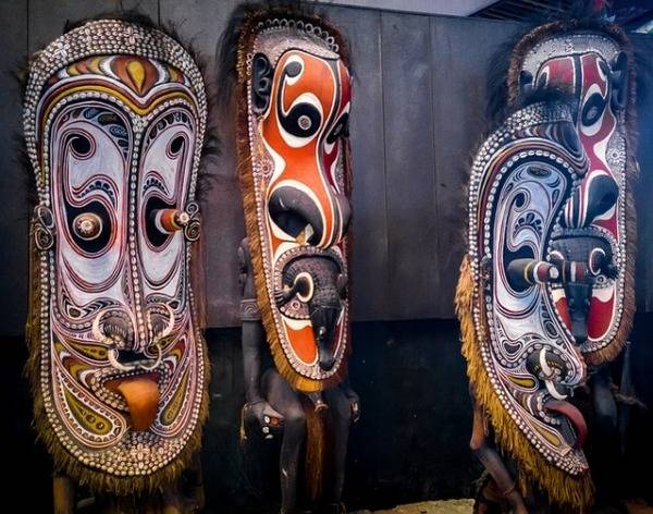 Photo de masques de Papouasie - Nouvelle-Guinée