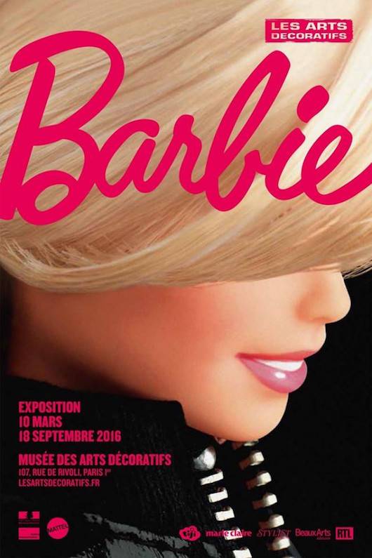 Affiche de l'exposition Barbie aux Arts déco