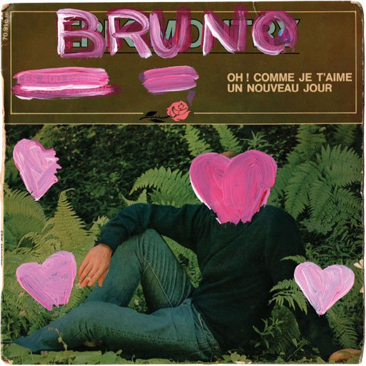 Pochette customisée du EP « Les 400 coups » d’Erik Montry, transformée en déclaration d'amour à un certain Bruno