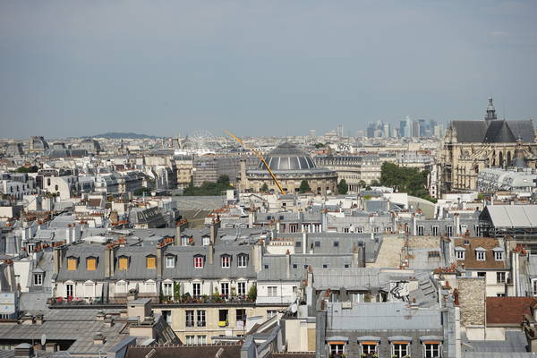 toits de Paris vus du centre Pompidou