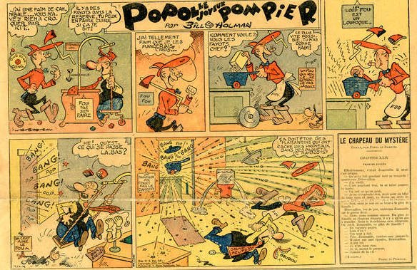 Planche de Popol le pompier