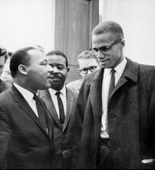 Photo de Martin Luther King et Malcolm X