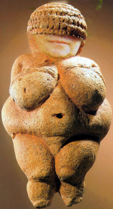 Photographie de la statuette de la Vénus de Willendorf