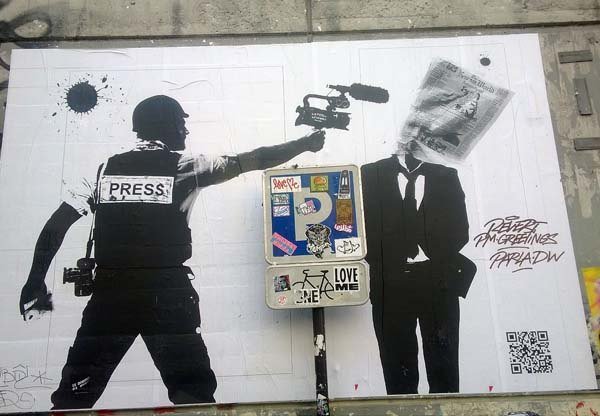 street art, journaliste en action