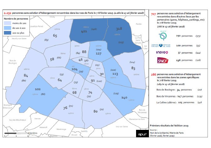 Carte du recensement des sans-abris