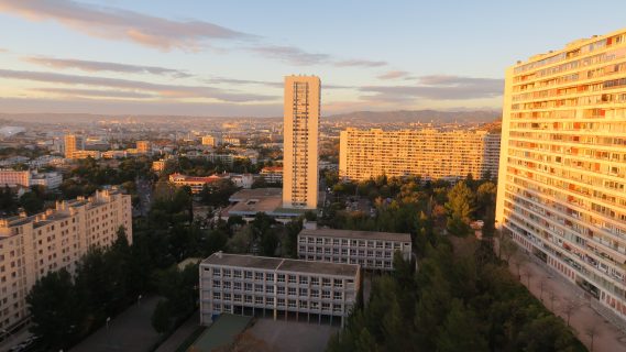 Vue panoramique sur La Rouvière (bâtiment E)